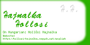 hajnalka hollosi business card